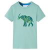 vidaXL Camiseta infantil verde 128