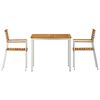vidaXL Conjunto de Comedor de Jardín 3 pcs Madera de Acacia Sólida