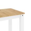 vidaXL Mesa de comedor PANAMA madera maciza pino blanco 112x60x75 cm