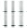 vidaXL Poste de cerca empotrado 44 uds. Verde 200 cm