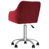 vidaXL Sillas de comedor giratorias 4 unidades tela rojo tinto