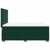 vidaXL Cama box spring con colch&oacute;n terciopelo verde oscuro 140x190 cm