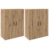 vidaXL Armario de pared 2 pcs Roble artesanal 69,5 x 34 x 90 cm