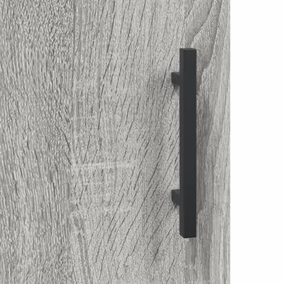 vidaXL Aparador alto madera contrachapada gris sonoma 69,5x34x180 cm