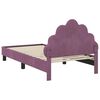 vidaXL Cama para niños con cabecero Morado 80 x 160 cm Terciopelo