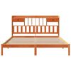 vidaXL Cama con estanter&iacute;a sin colch&oacute;n madera maciza marr&oacute;n 180x200cm