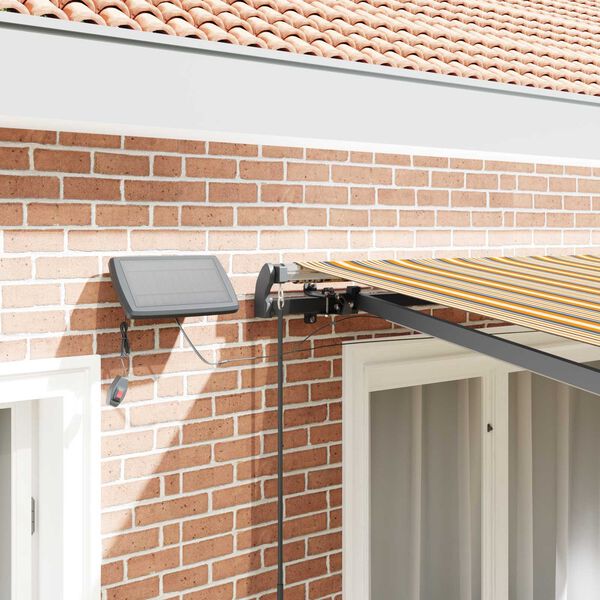 vidaXL Toldo Retr&aacute;ctil Manual Multicolor 300 x 250 cm tela