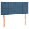 vidaXL Cama box spring con colch&oacute;n terciopelo azul oscuro 90x200 cm