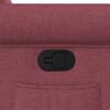vidaXL Sill&oacute;n reclinable elevable tela rojo tinto