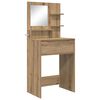 vidaXL Mesas de tocador de dormitorio Roble artisan 80 x 39,6 x 135 cm