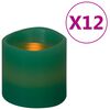 vidaXL Velas LED el&eacute;ctricas 12 unidades blanco c&aacute;lido