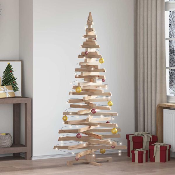 vidaXL Árboles de Navidad Natural 180 cm Madera maciza de pino
