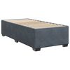 vidaXL Cama box spring con colch&oacute;n terciopelo gris oscuro 90x200 cm