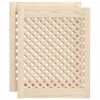vidaXL Puertas de armario entramado 2 uds madera pino 49,5x61,5 cm