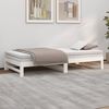 vidaXL Sof&aacute; cama extra&iacute;ble sin colch&oacute;n blanco 2x(90x200) cm