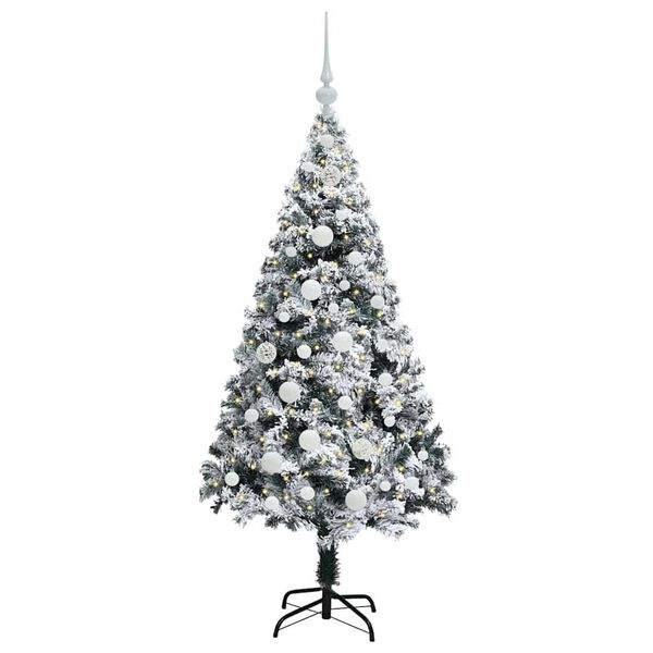 vidaXL Árbol de Navidad artificial Verde 150 cm PVC y Acero y Plástico