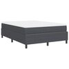vidaXL Cama tipo Box Spring Gris Oscuro y 140 x 200 cm Tela de Pana