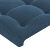 vidaXL Cama box spring con colch&oacute;n terciopelo azul oscuro 180x200 cm