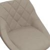 vidaXL Silla de comedor giratoria de terciopelo gris claro