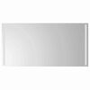 vidaXL Espejo de ba&ntilde;o LED Transparente 100 x 60 cm vidrio templado