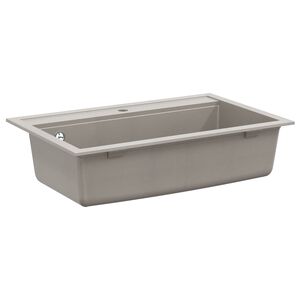 vidaXL Lavabo granito 795 x 505 mm Gris