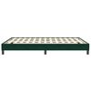 vidaXL Cama box spring sin colch&oacute;n terciopelo verde oscuro 160x210 cm