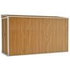 vidaXL Caseta de jard&iacute;n de pared marr&oacute;n 118x288x178 cm acero galvanizado