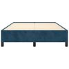 vidaXL Estructura de cama sin colch&oacute;n terciopelo azul oscuro 140x190cm