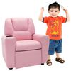 vidaXL Sill&oacute;n reclinable para ni&ntilde;os cuero sint&eacute;tico rosa