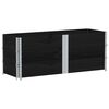 vidaXL Collares de palets 3 uds madera maciza de pino negro 150x50 cm