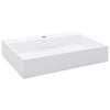 vidaXL Lavabo 60x38x11 cm resina mineral/m&aacute;rmol blanco