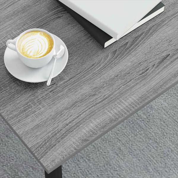 vidaXL Mesa de Caf&eacute; Gris Sonoma 100 x 100 x 45 cm Madera de ingenier&iacute;a