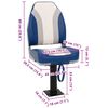 vidaXL Set de asientos plegables para barco 2 uds con respaldo alto