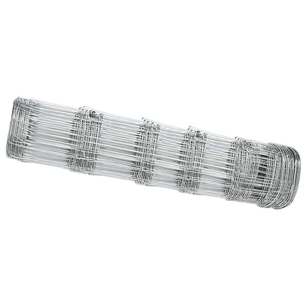 vidaXL Valla de campo Gris 0.8 x 10 m Acero