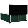 vidaXL Cama box spring con colch&oacute;n terciopelo verde oscuro 180x200 cm