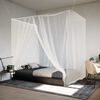 vidaXL Mosquitera colgante 156 malla blanca 220x120x150 cm