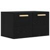 vidaXL Armario de Pared Roble negro 60 x 36,5 x 35 cm
