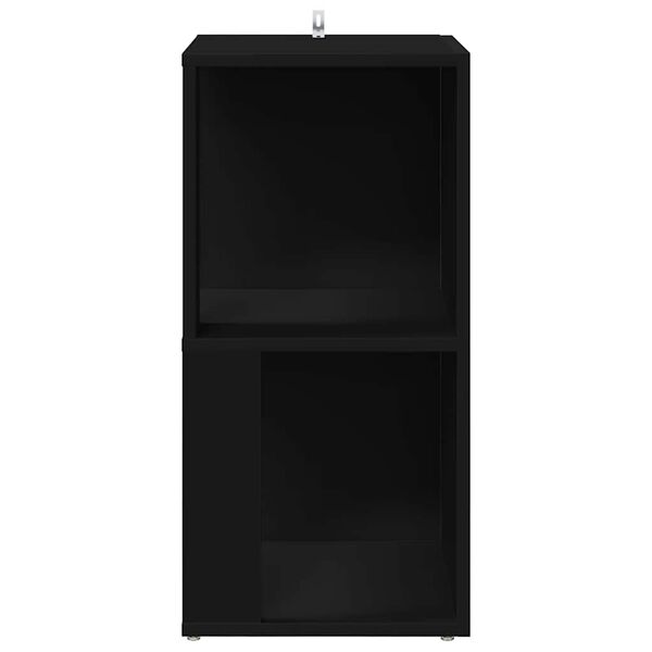 vidaXL Mueble de esquina madera contrachapada negro 33x33x67 cm