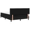 vidaXL Cama tipo Box Spring con colch&oacute;n Negro 200 x 140 cm tela