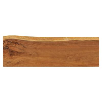 vidaXL Mesa consola de madera maciza de suar 110x35x75 cm