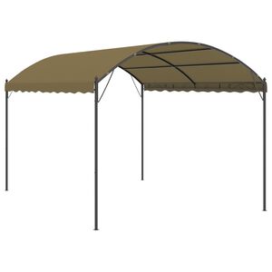 vidaXL Cenador gris taupe 4x3x2,6 m 180 g/m&sup2;