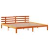 vidaXL Estructura cama con cabecero madera pino marr&oacute;n cera 180x200 cm