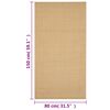 vidaXL Alfombra de sisal natural 80x150 cm