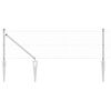 vidaXL Valla Euro Exterior con Picos 10 x 0,4 m Acero Galvanizado