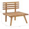 vidaXL Set de muebles de jard&iacute;n 4 piezas con cojines madera de acacia