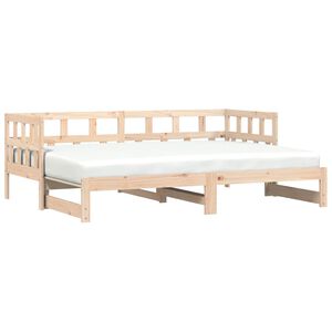 vidaXL Sof&aacute; cama nido madera maciza de pino 80x200 cm