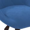 vidaXL Silla de oficina giratoria de terciopelo azul