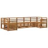 vidaXL Conjunto de sof&aacute;s de exterior 6 uds. Natural