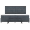 vidaXL Cama tipo Box Spring Gris oscuro 200 x 200 cm Terciopelo