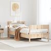 vidaXL Estructura de cama sin colch&oacute;n madera maciza de pino 90x200 cm